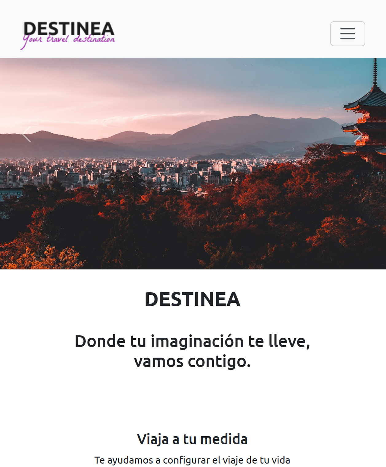 short gif showing website interactions